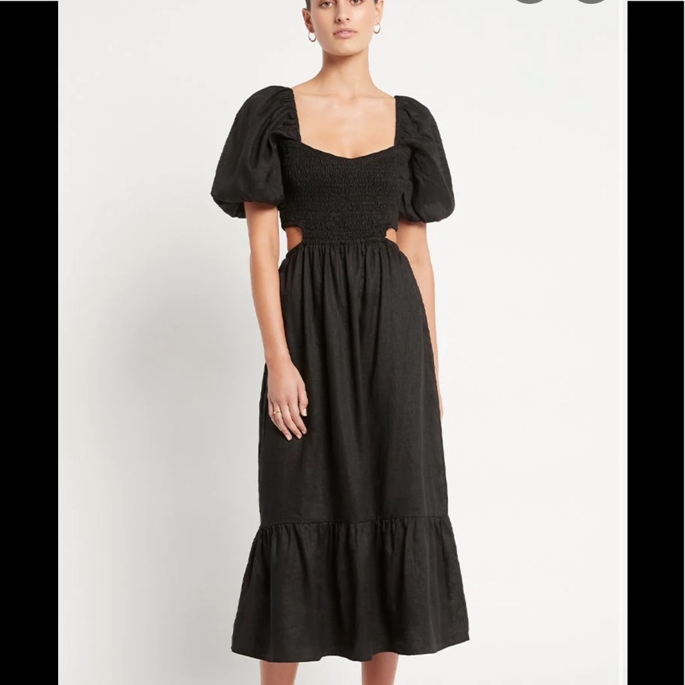 NEW Faithful the Brand BLOOM MIDI DRESS
PLAIN BLACK